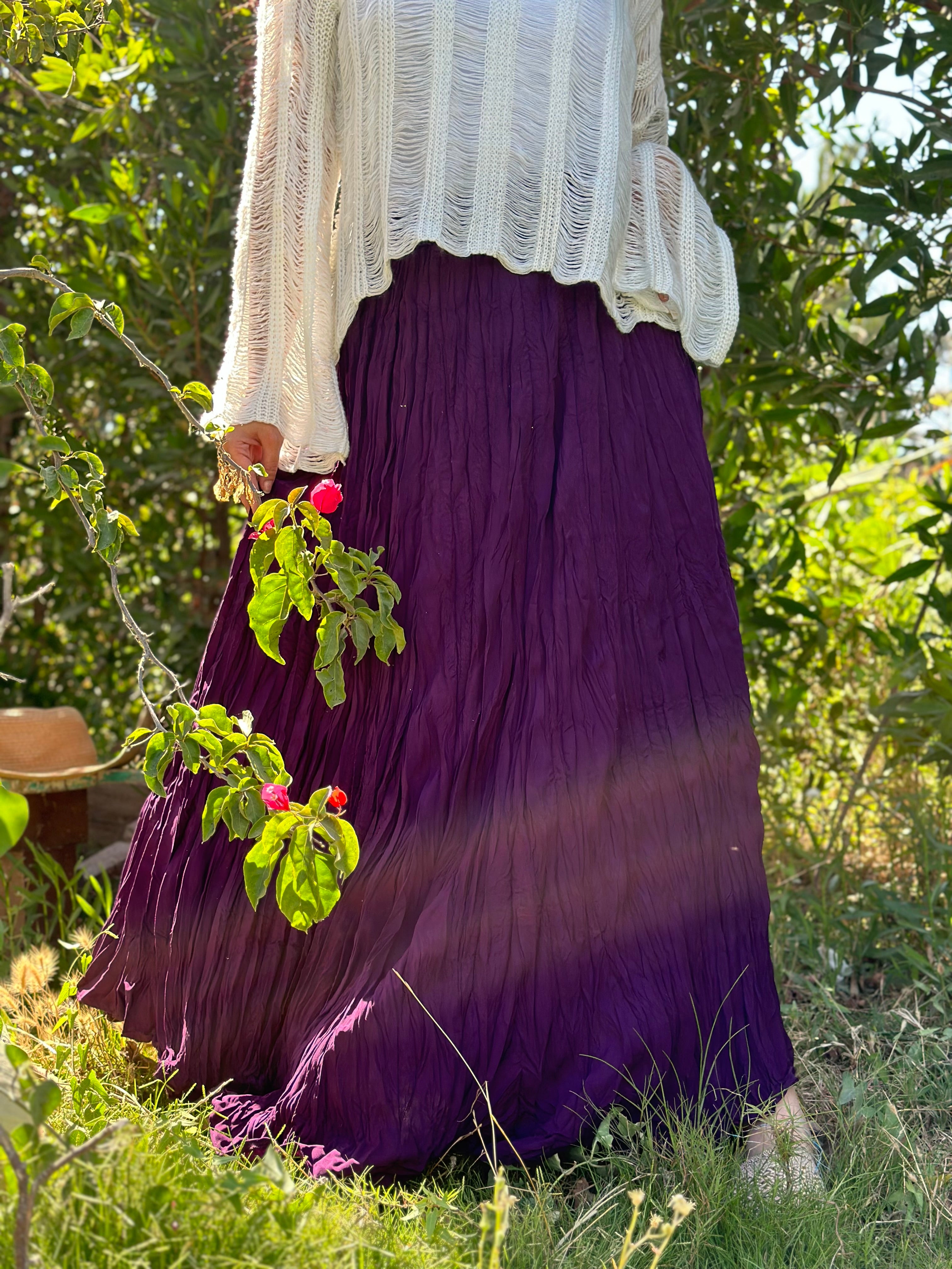 Crushed skirt