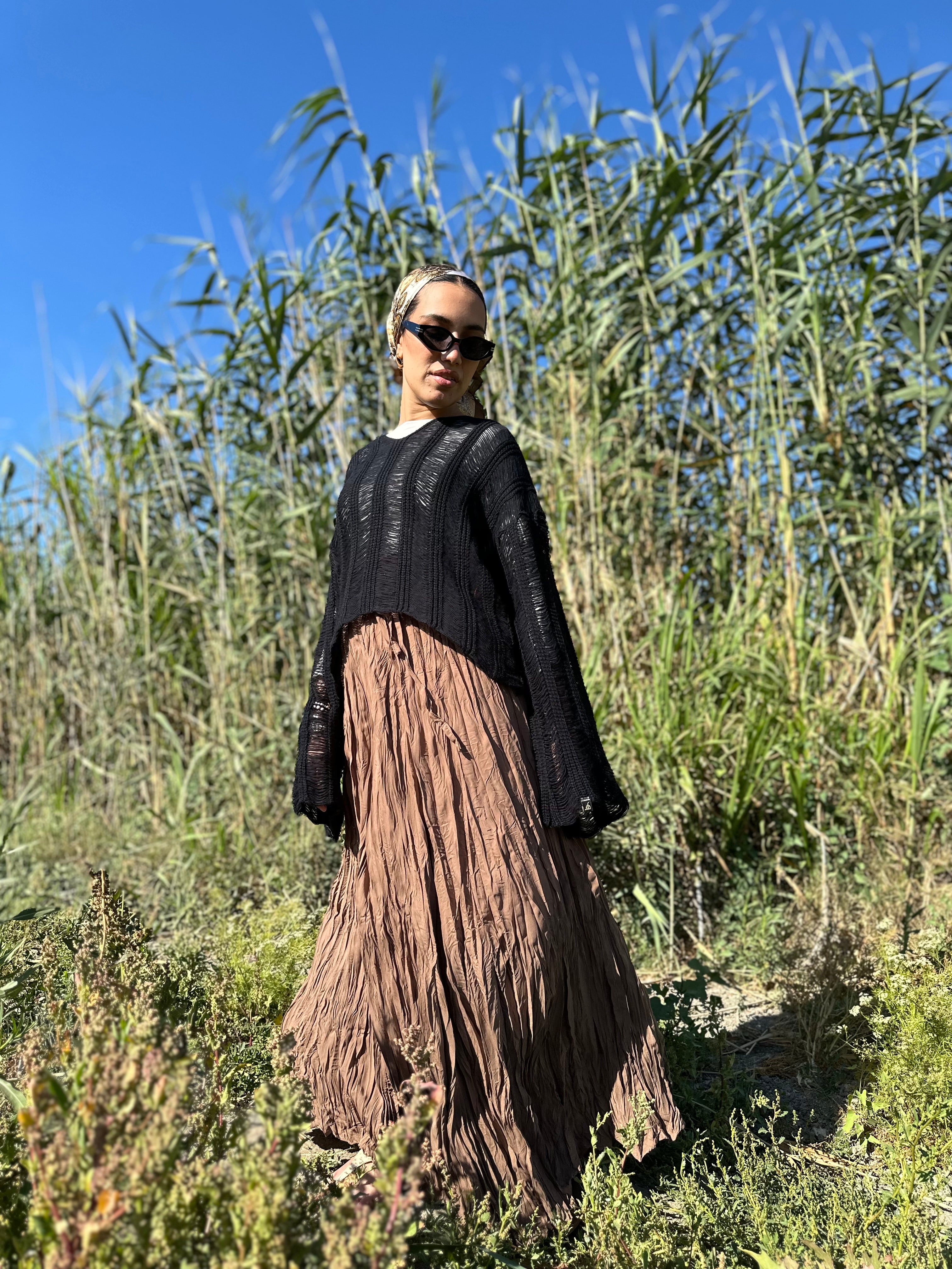 Crushed skirt