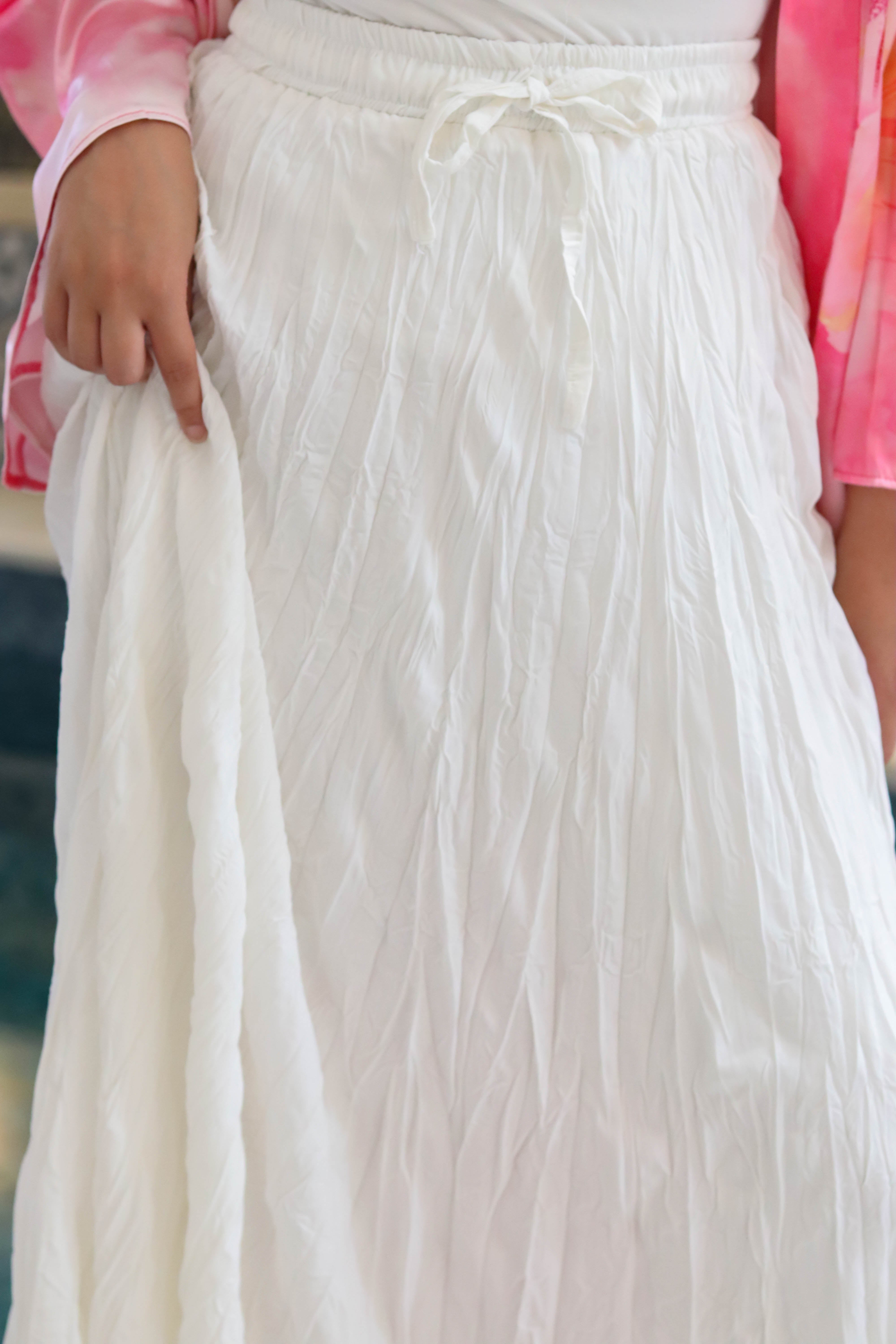 Crushed skirt