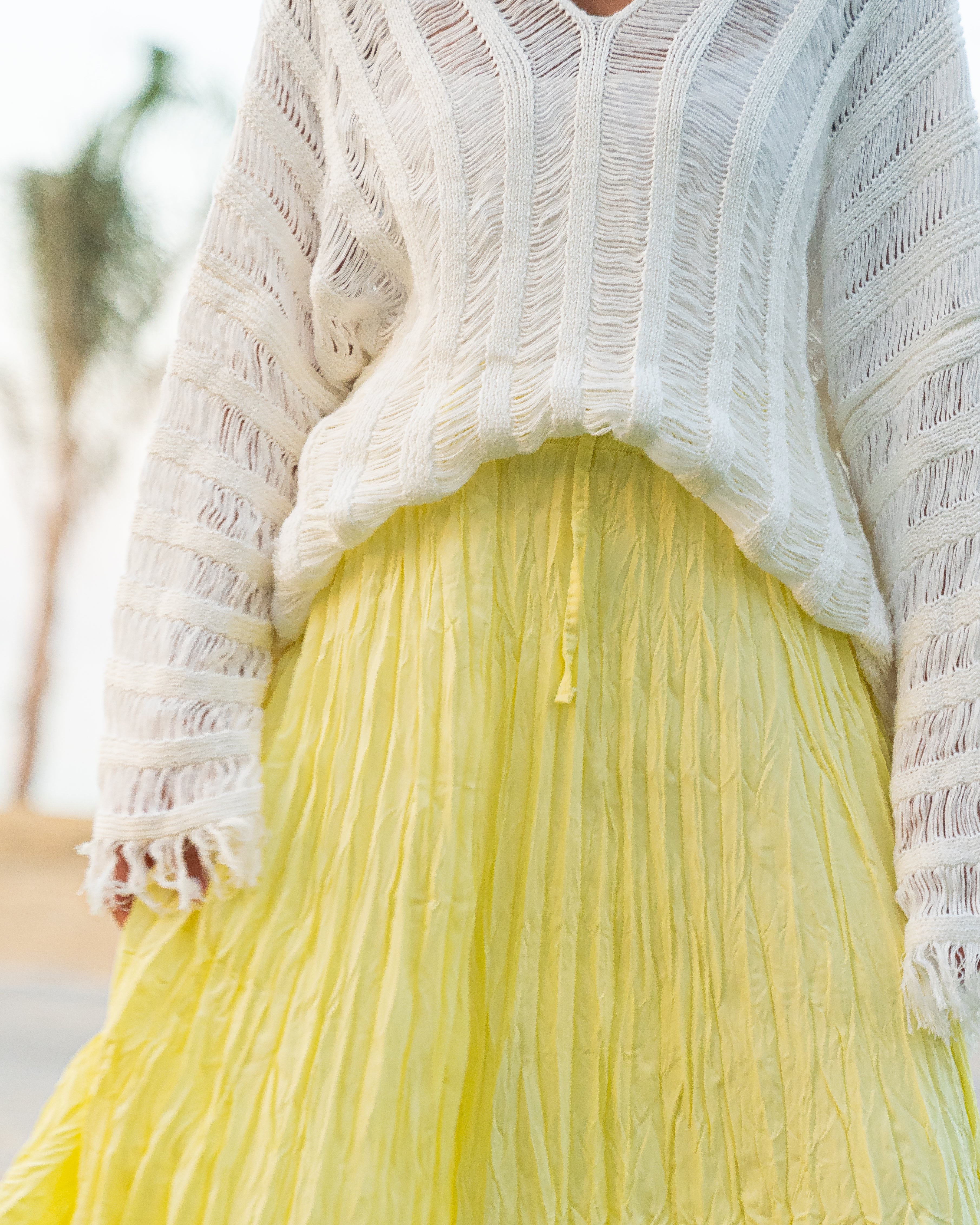 Crushed skirt