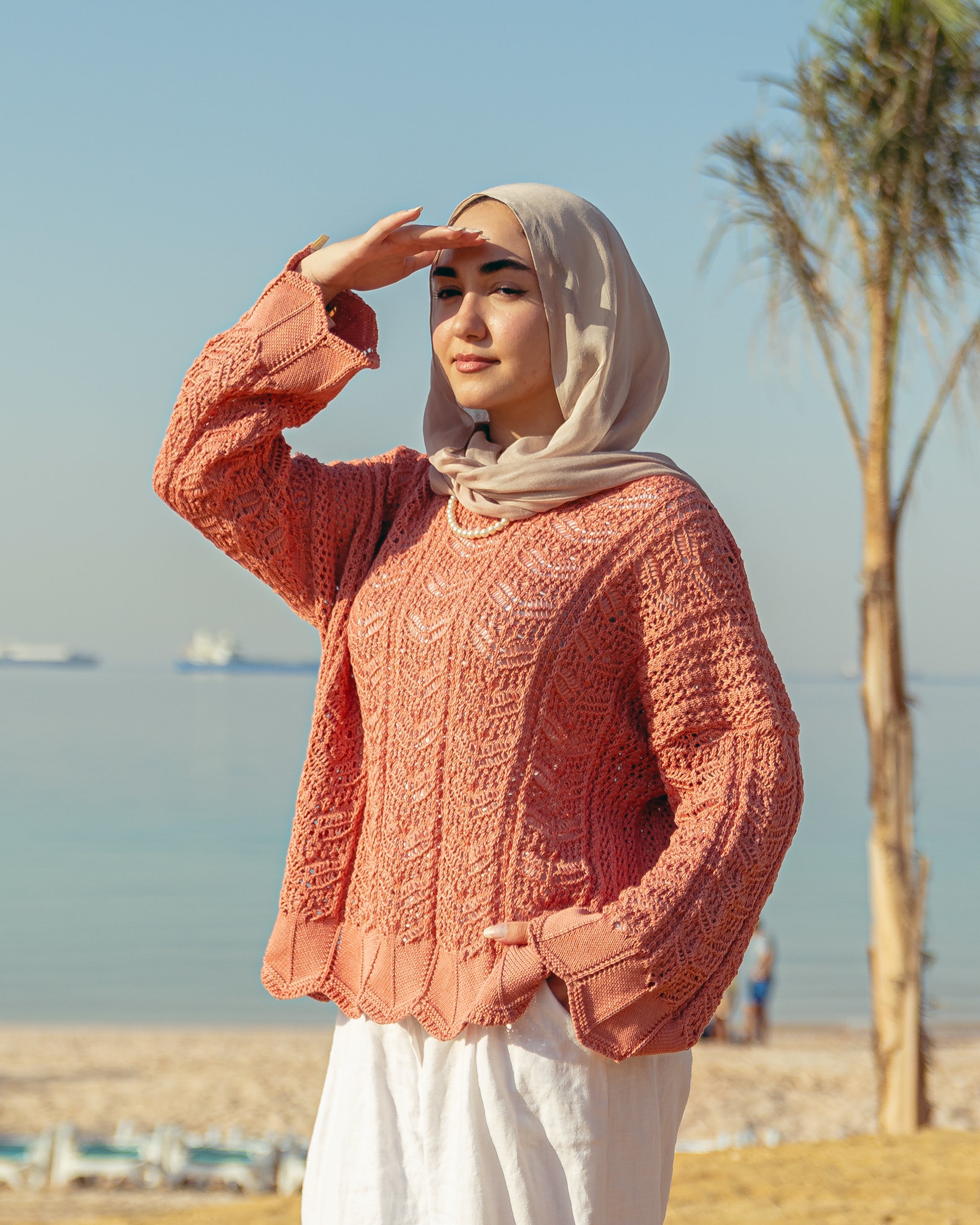 Wave crochet top