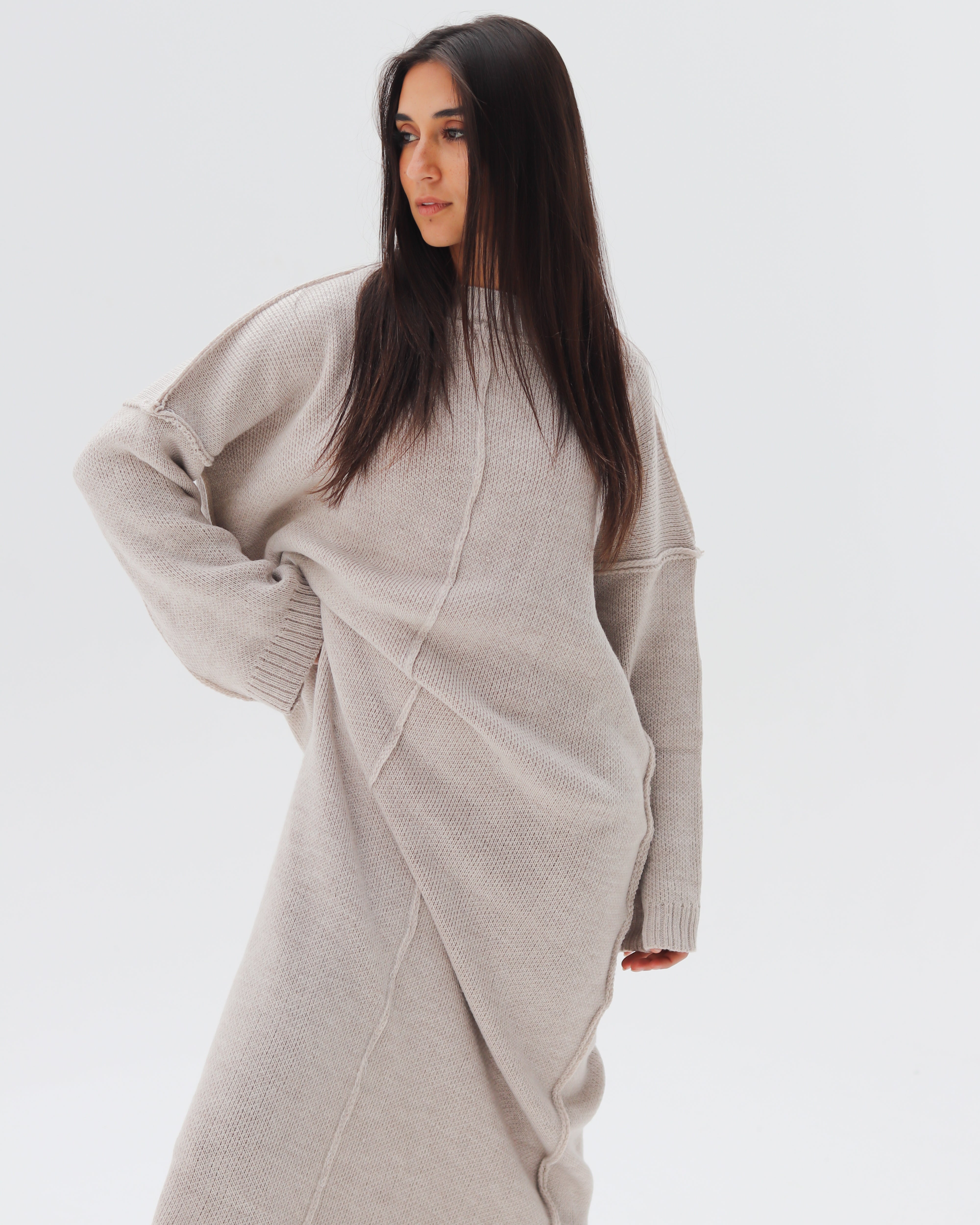 Cozy unfinished dress