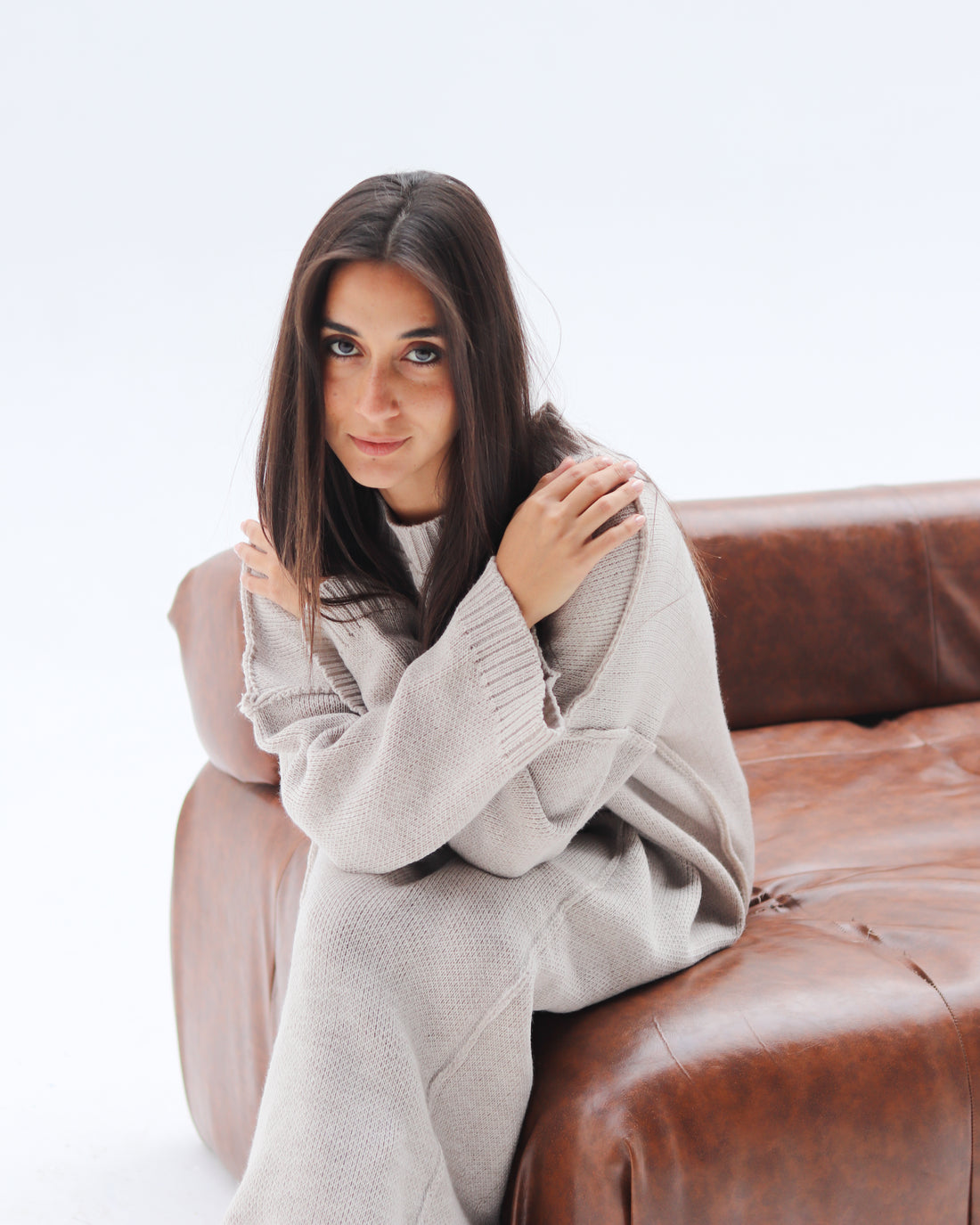 Cozy unfinished dress