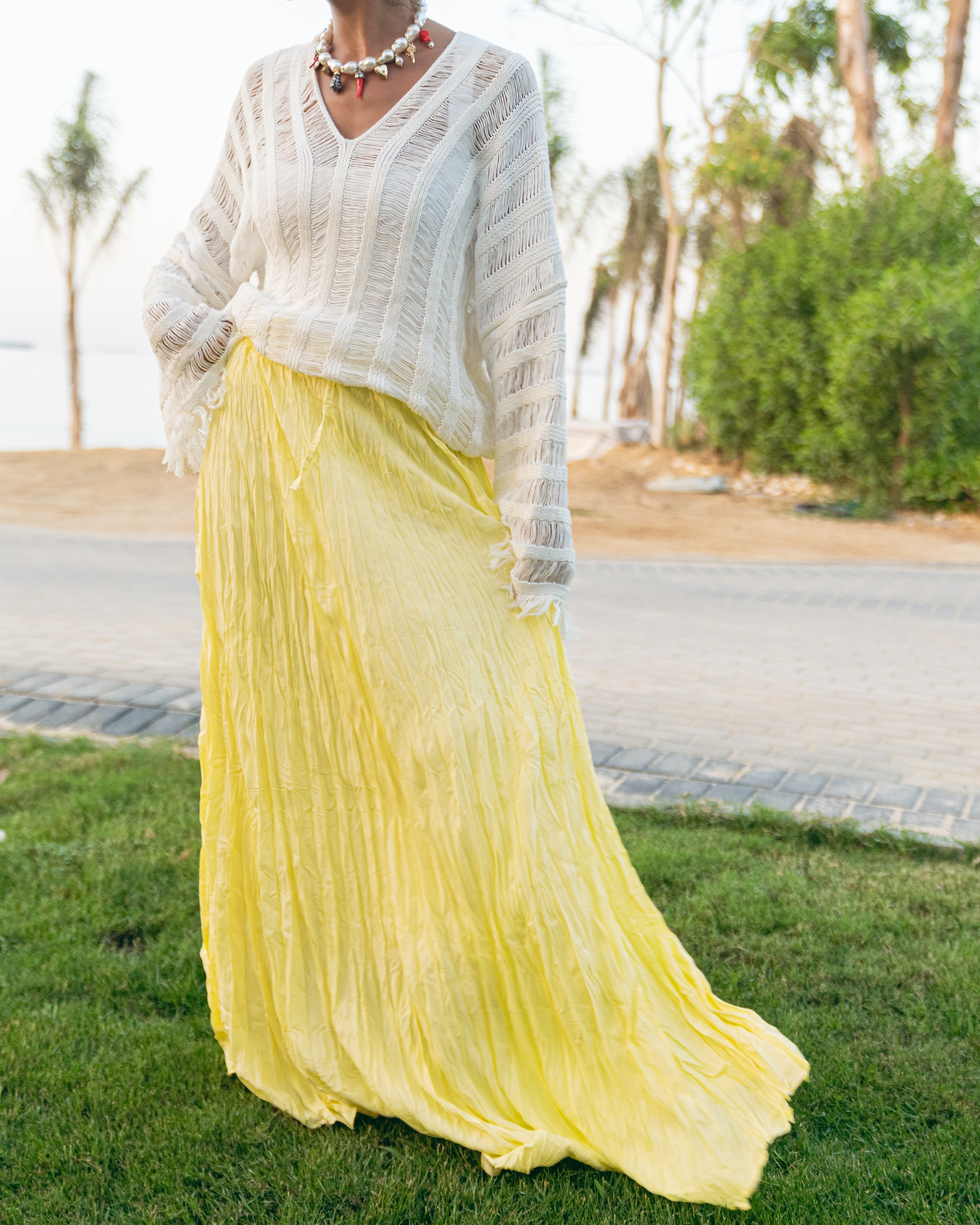 Crushed skirt