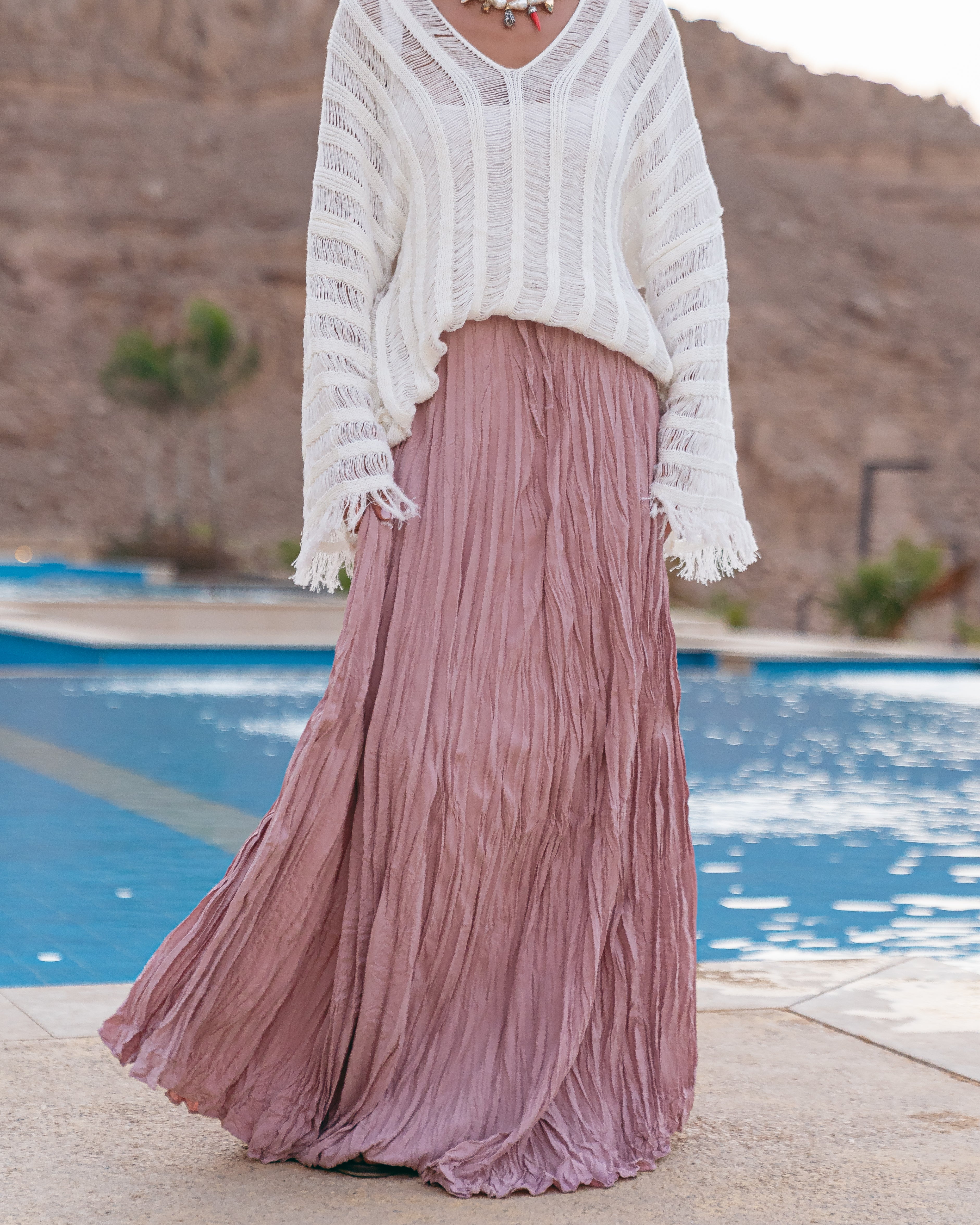 Crushed skirt