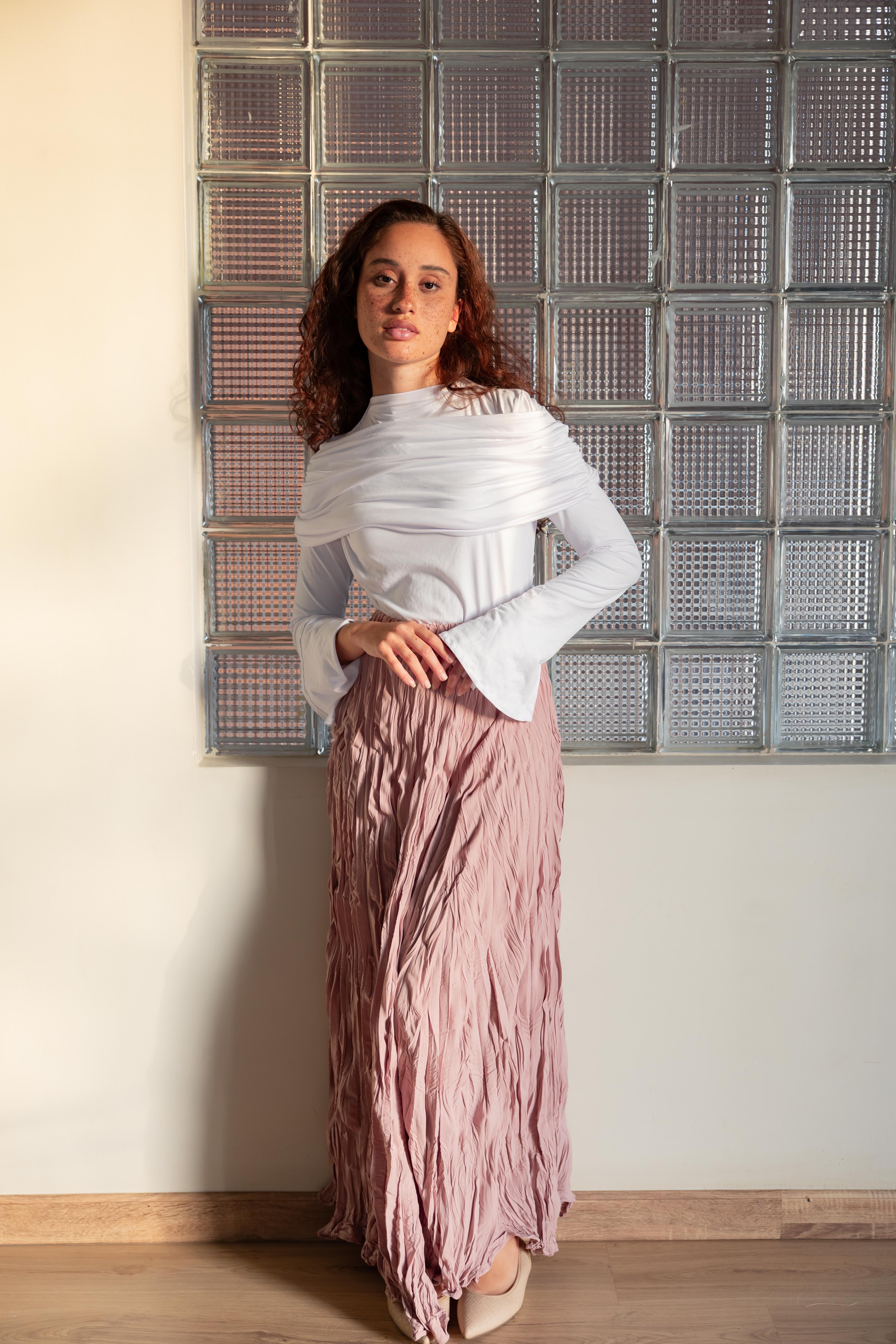 Crushed skirt