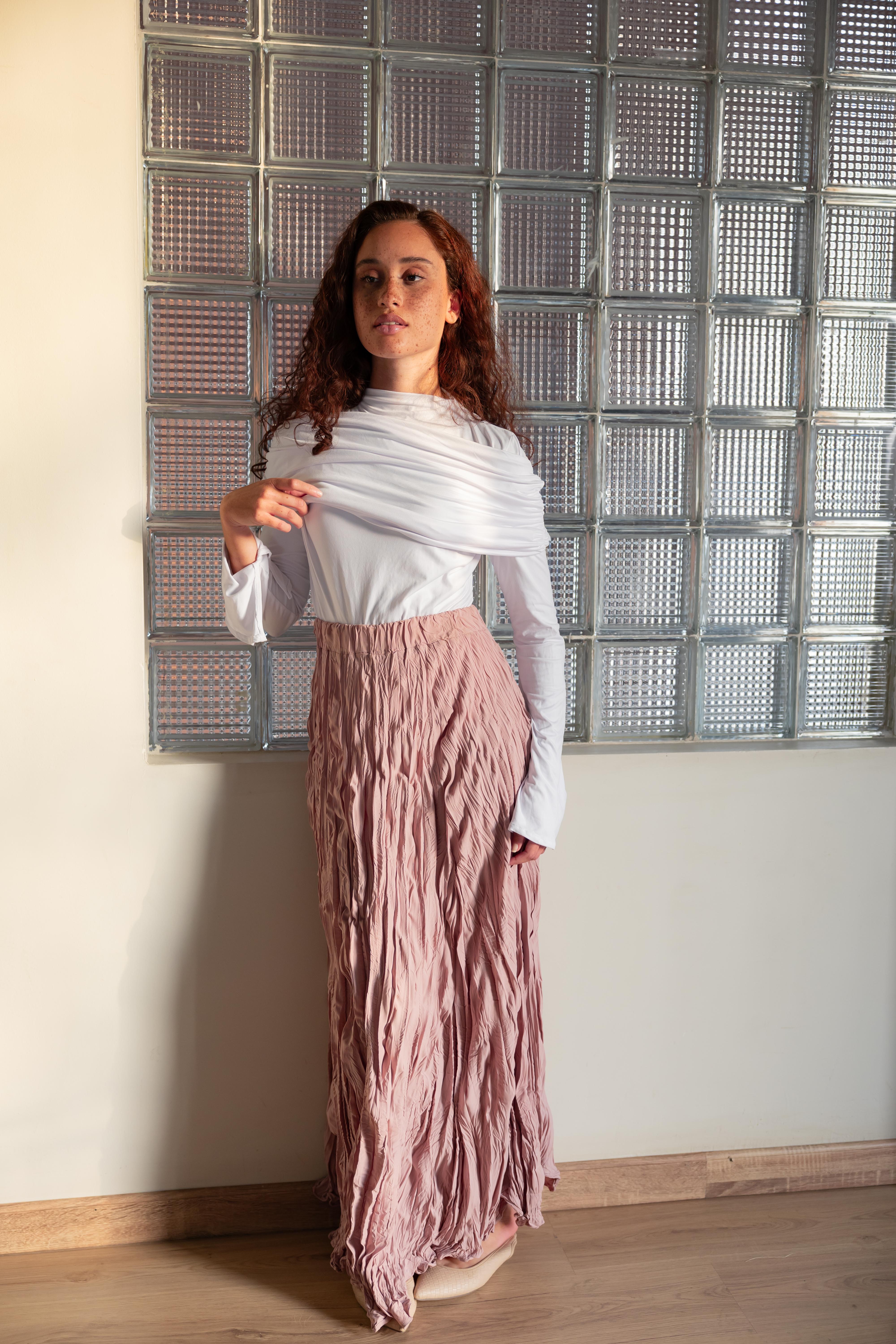 Crushed skirt