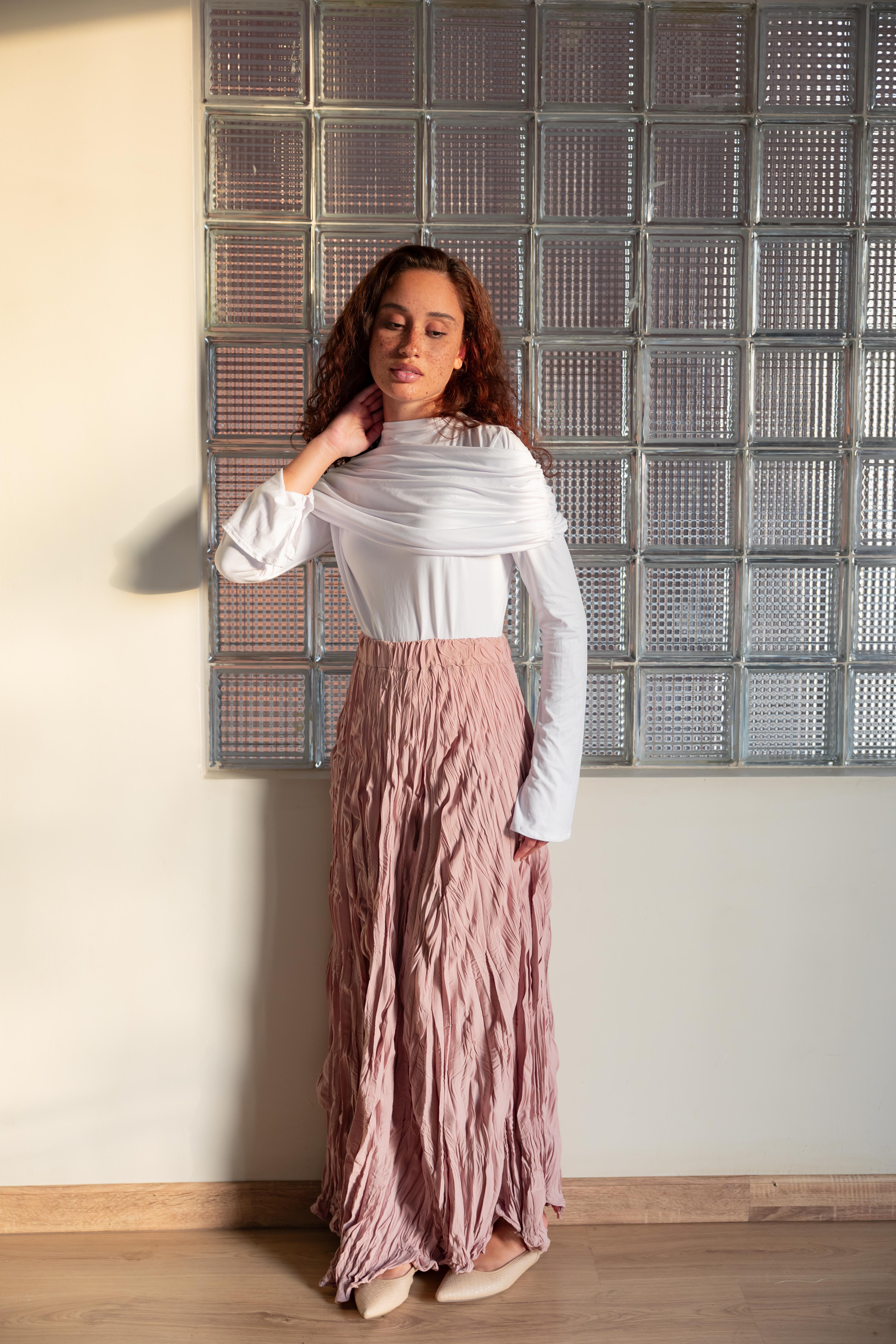 Crushed skirt