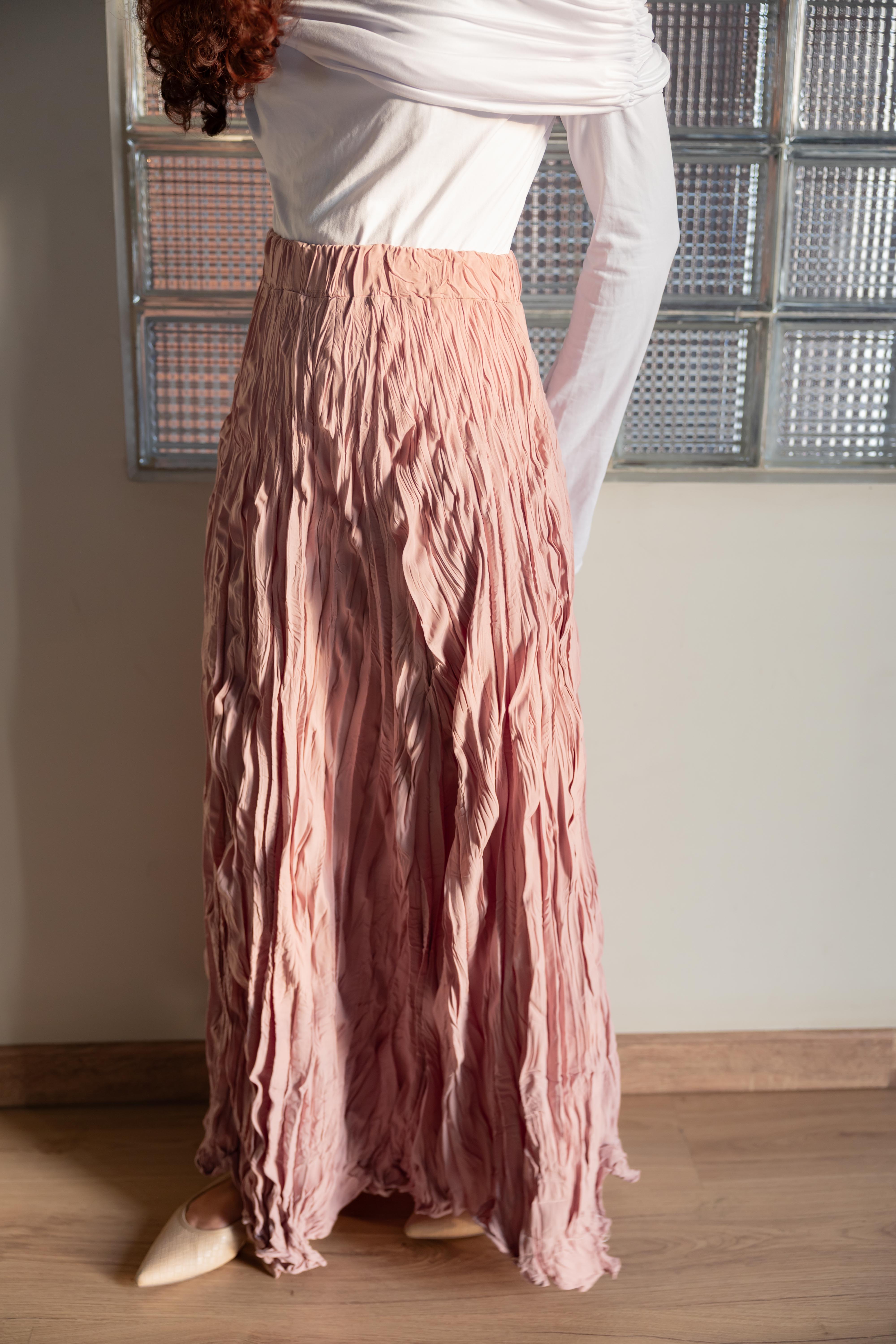 Crushed skirt