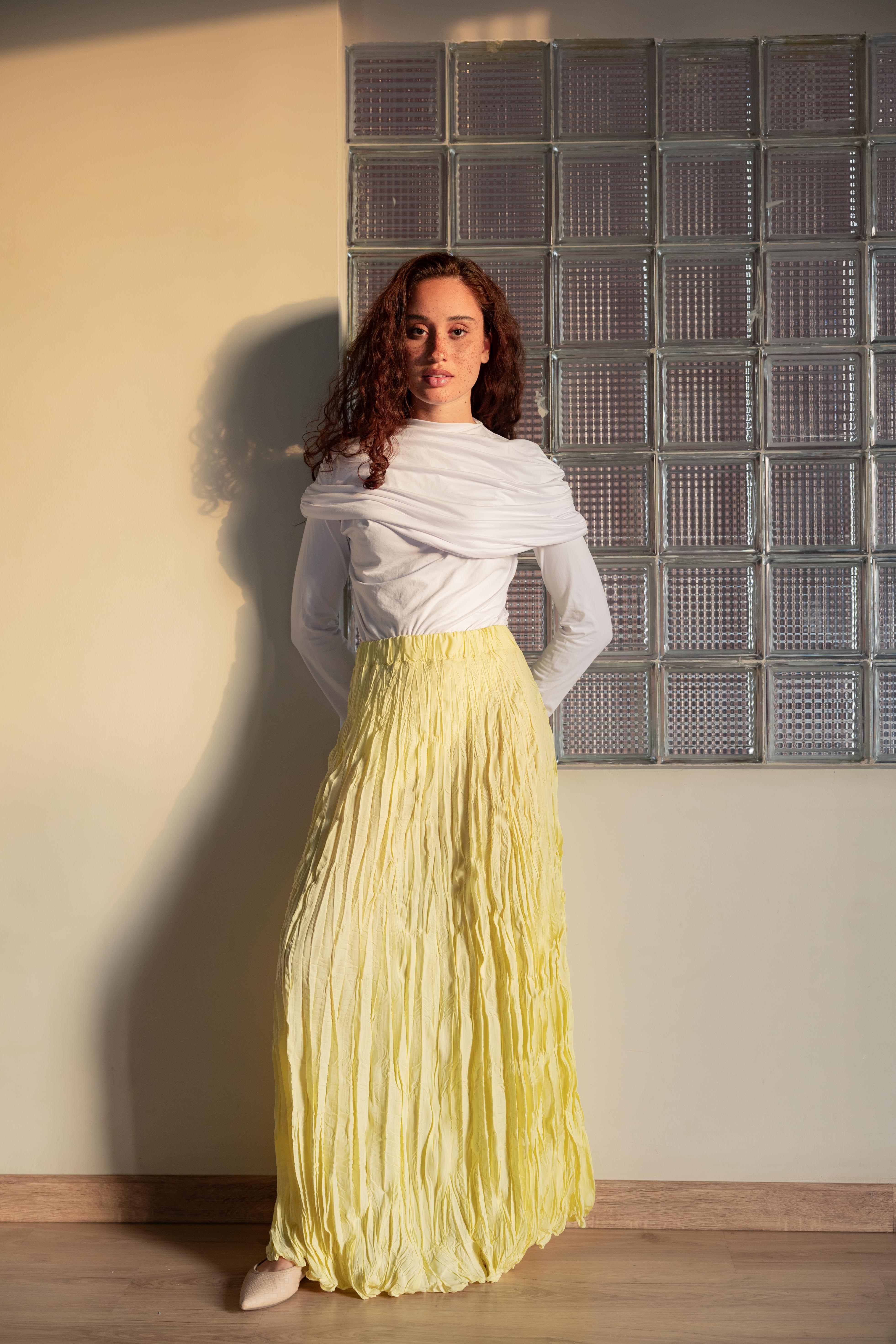 Crushed skirt