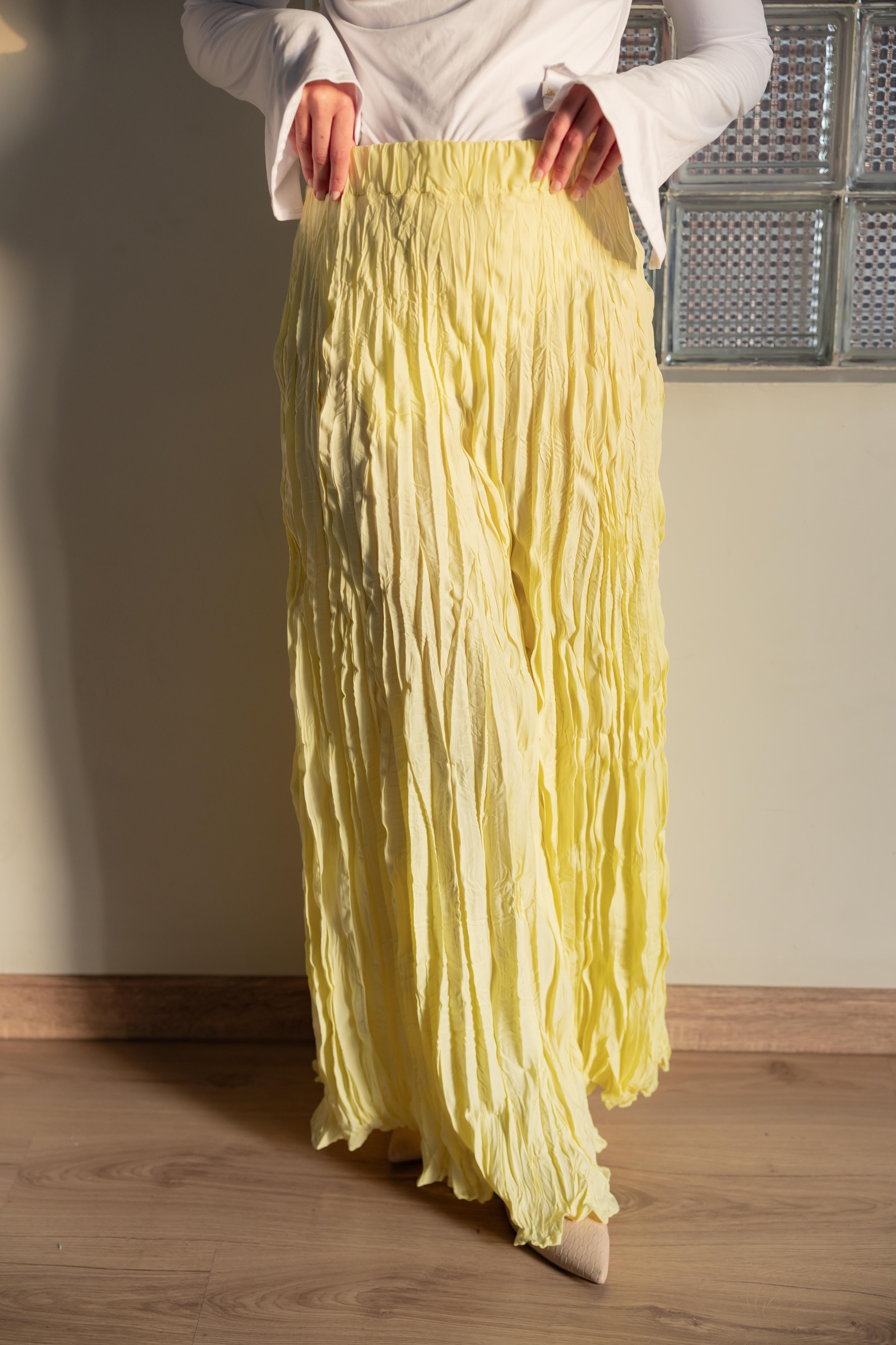 Crushed skirt