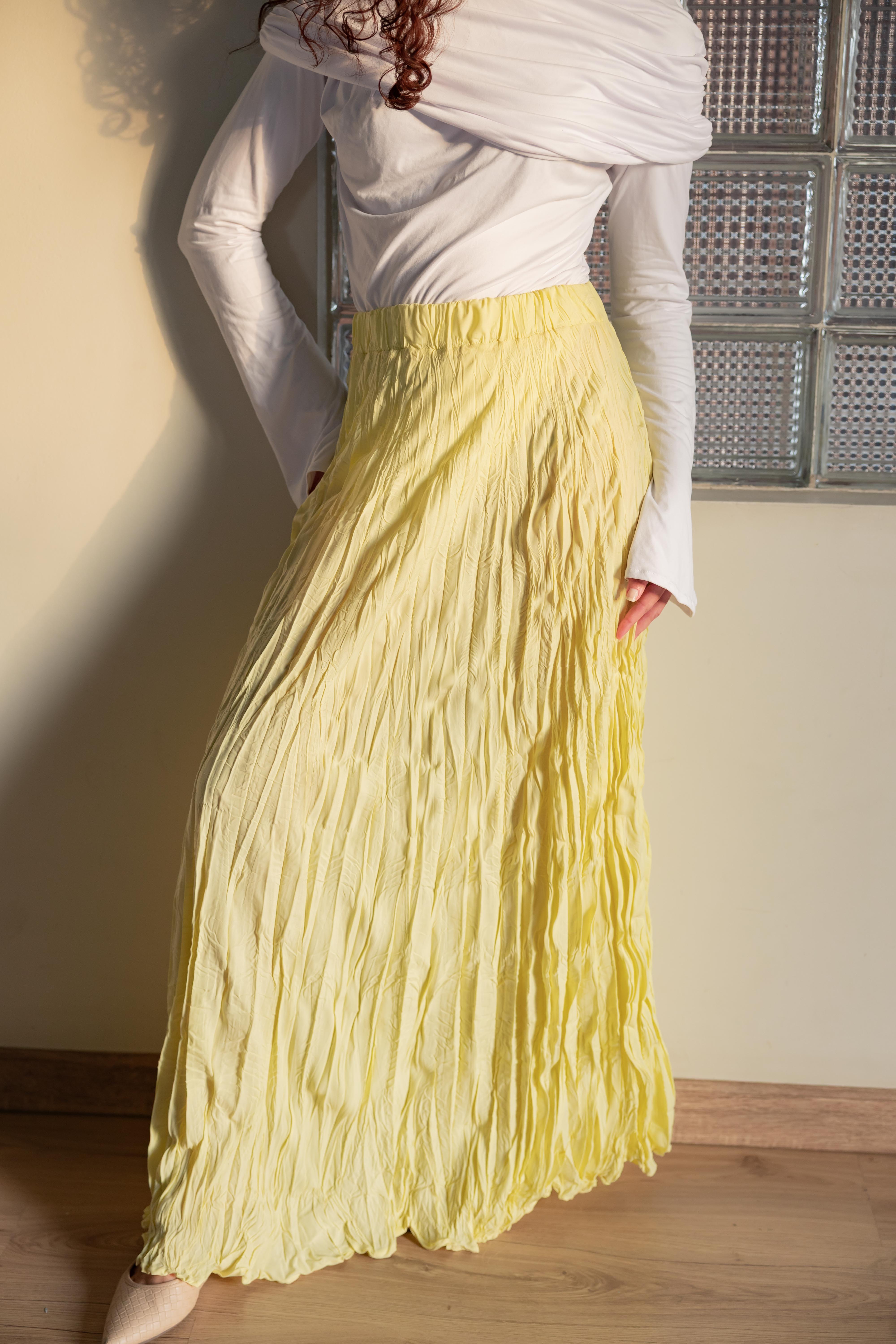Crushed skirt