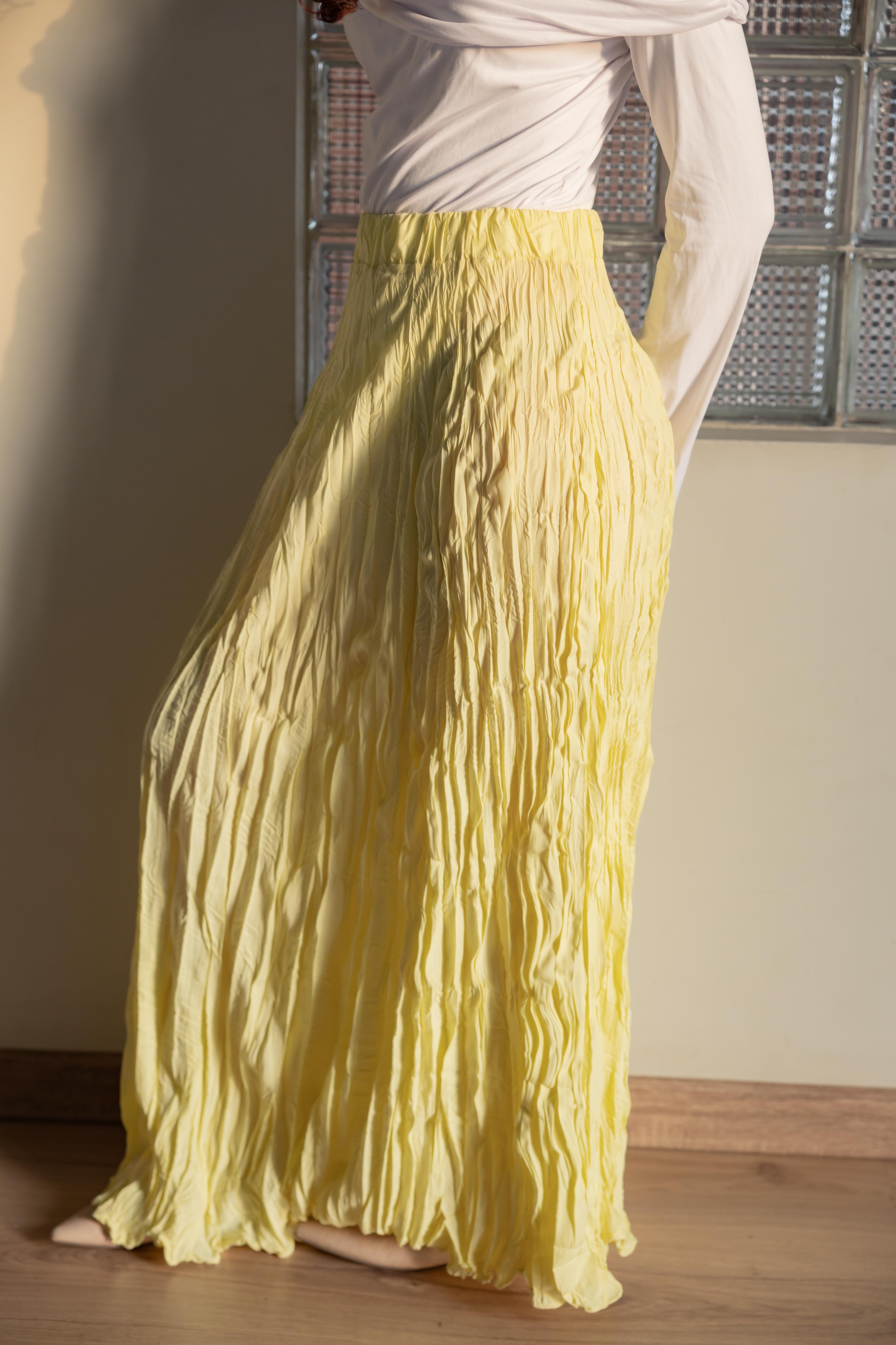 Crushed skirt
