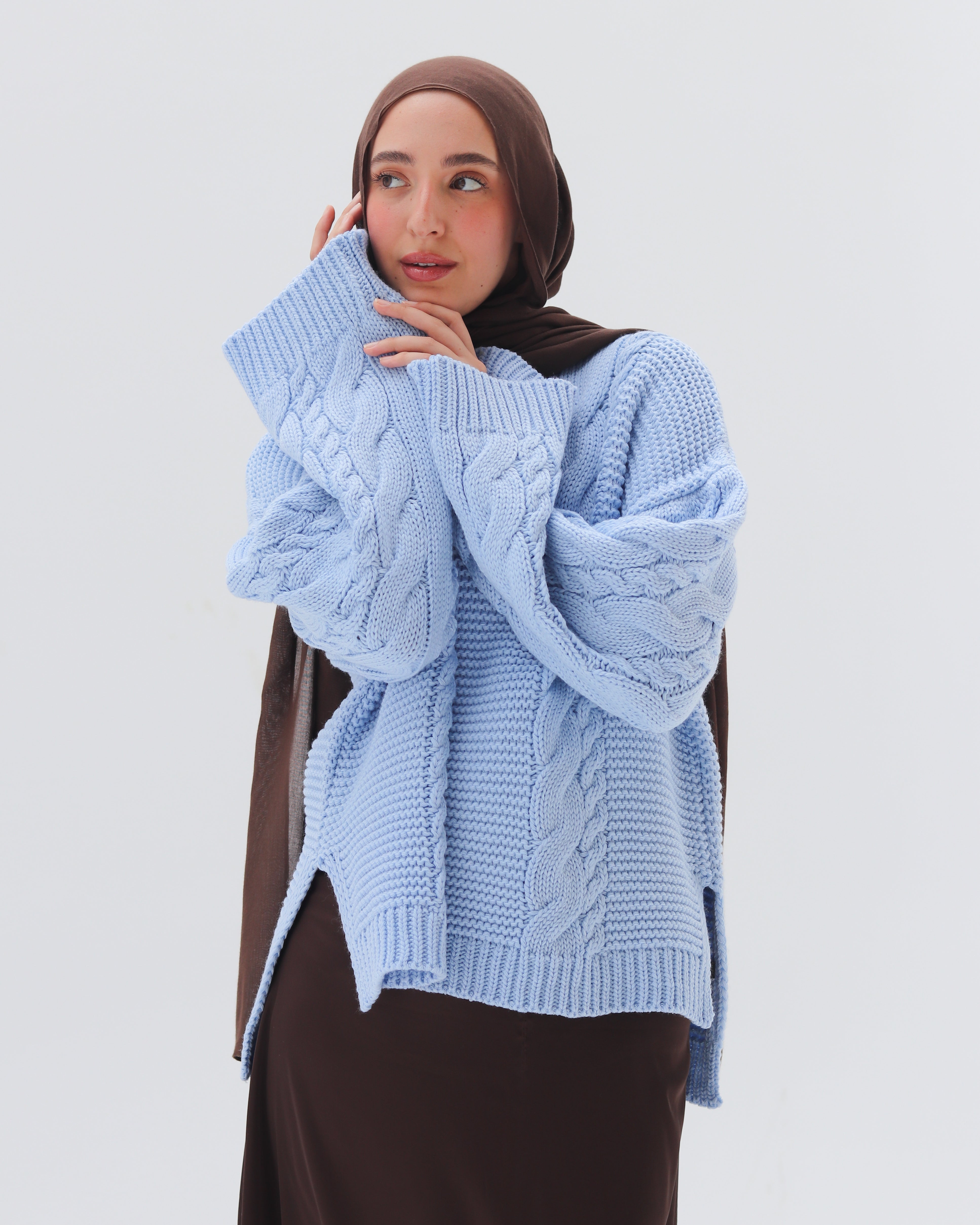 Knit wave sweater